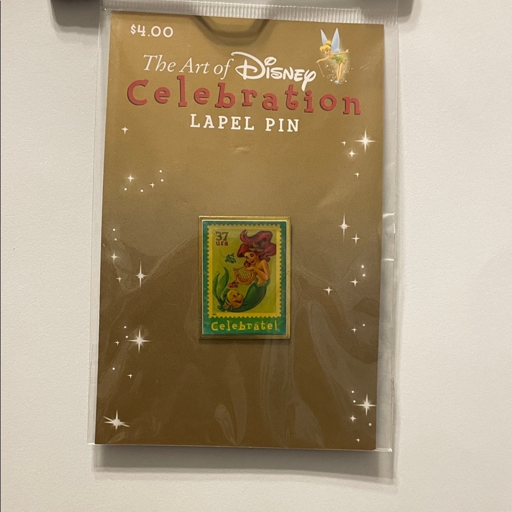 Disney Celebration Merida Stamp-Style Lapel Pin in Green & Yellow